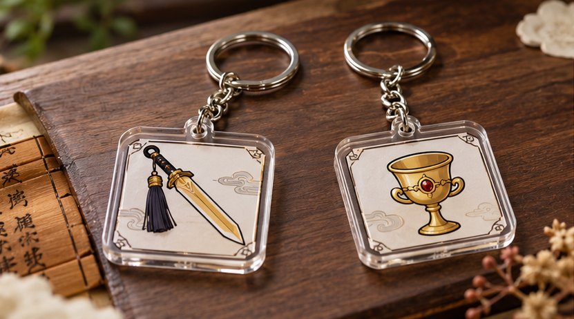 Acrylic Keychain Pair — Treasure Series